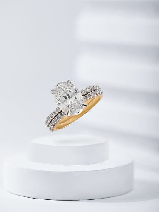 Swarovski Oval Cut Double Ring