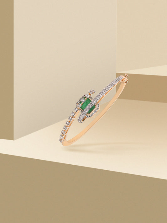 Swarovski & Emerald Bracelet