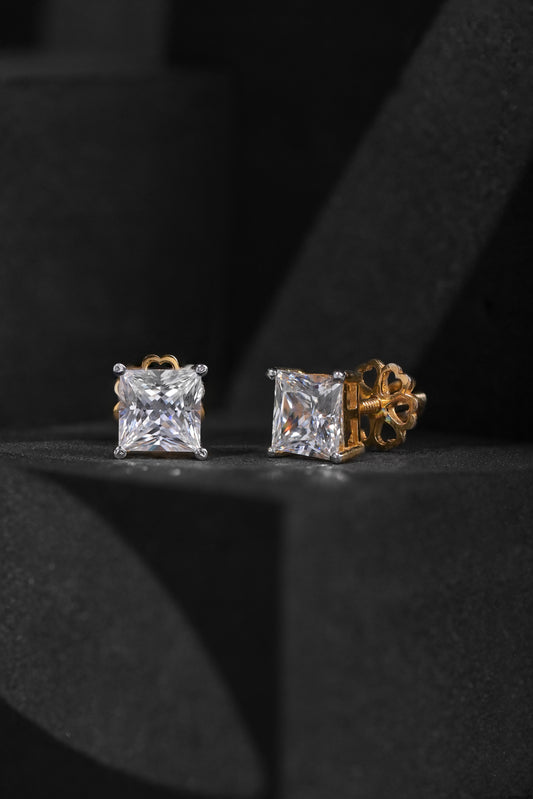 Swarovski Princess Cut Studs