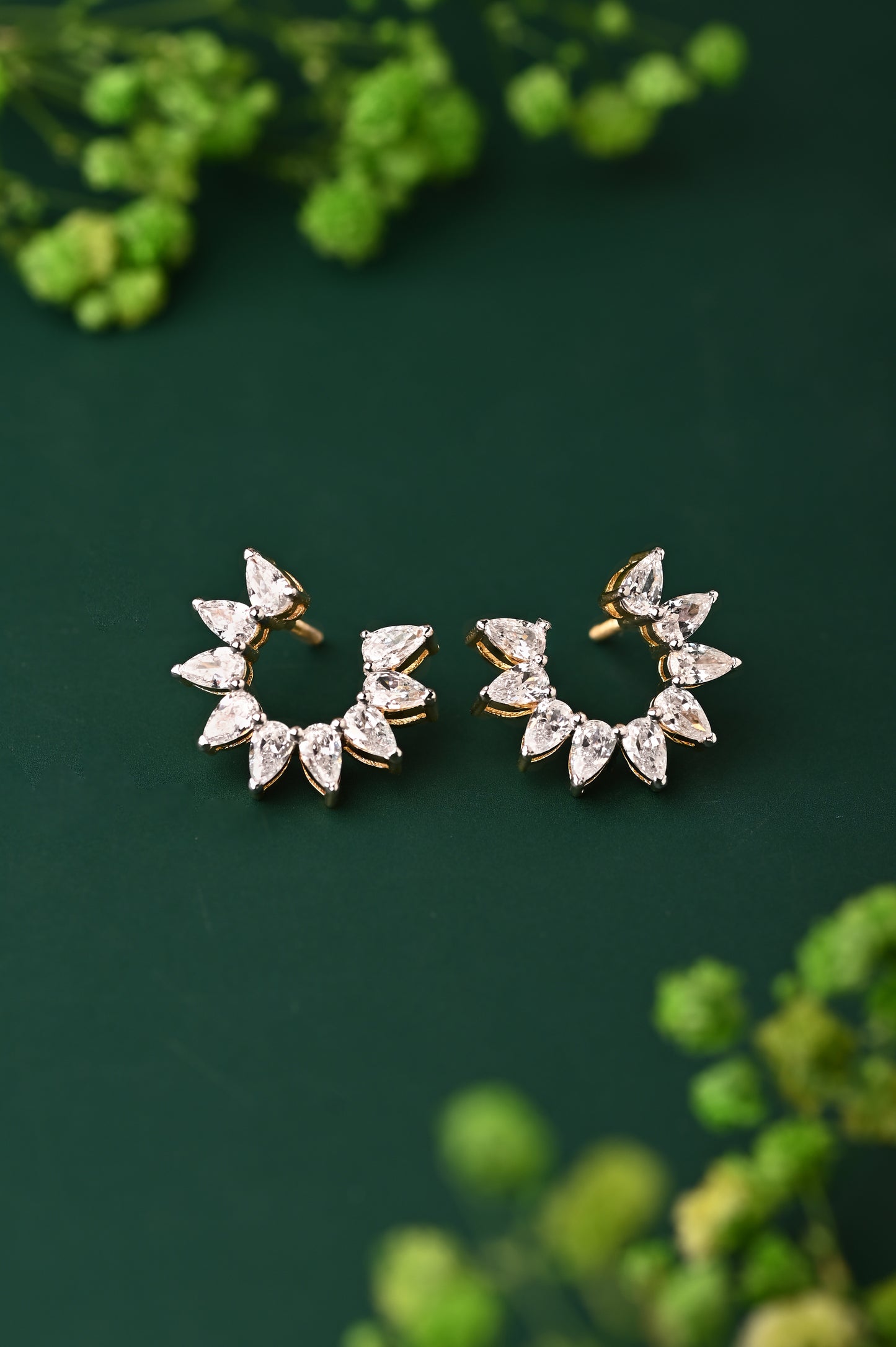 Swarovski Lunar Shaped Earring