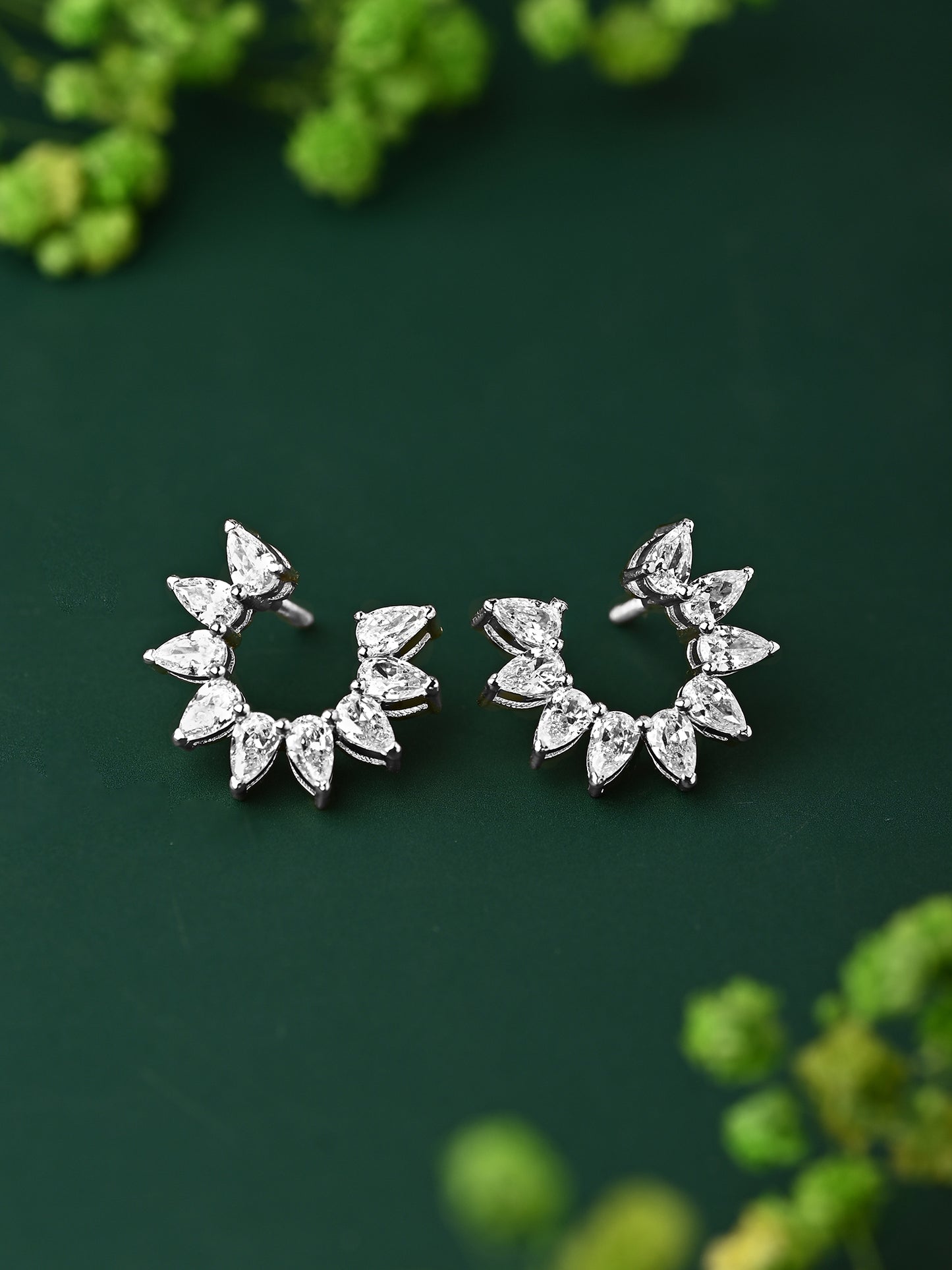 Swarovski Lunar Shaped Earring