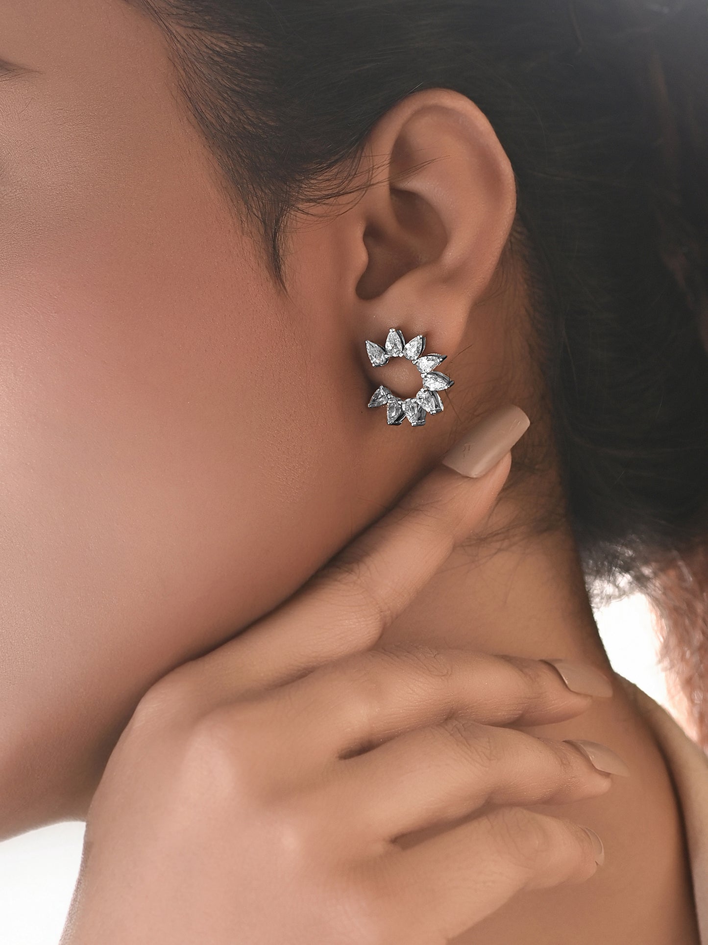 Swarovski Lunar Shaped Earring