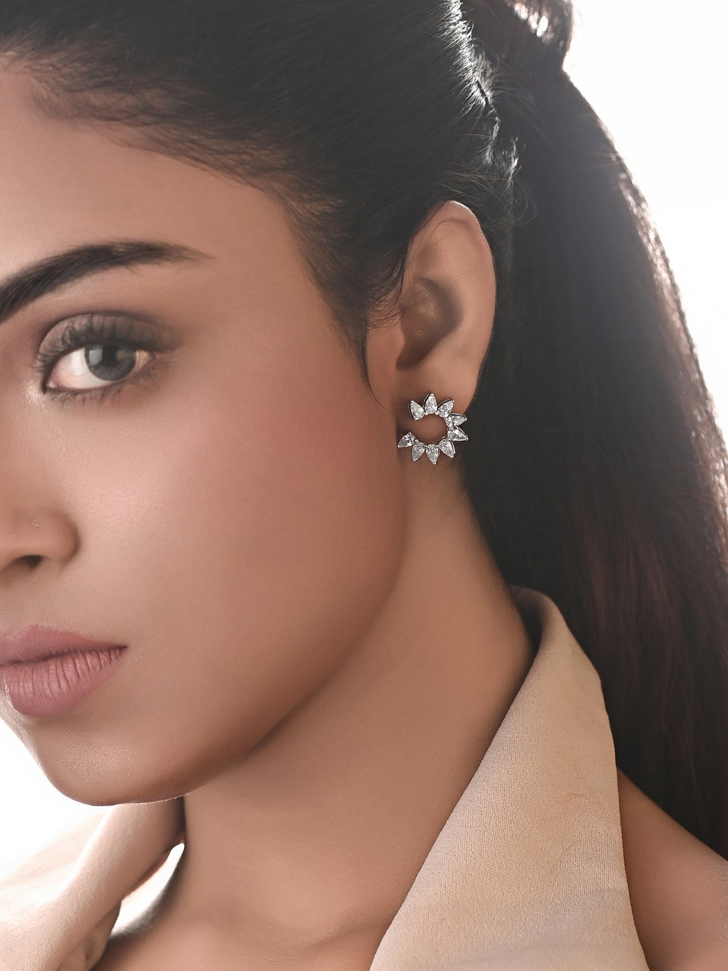 Swarovski Lunar Shaped Earring