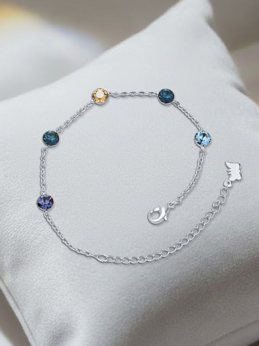 Sapphire Shades Swarovski Crystal Bracelet