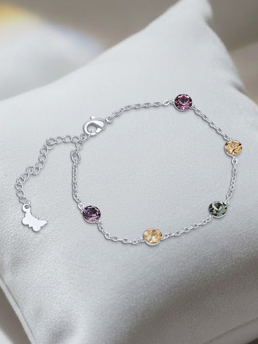 Purple Shades Swarovski Crystal Bracelet