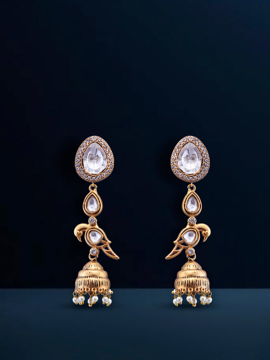 Fusion Polki Earrings