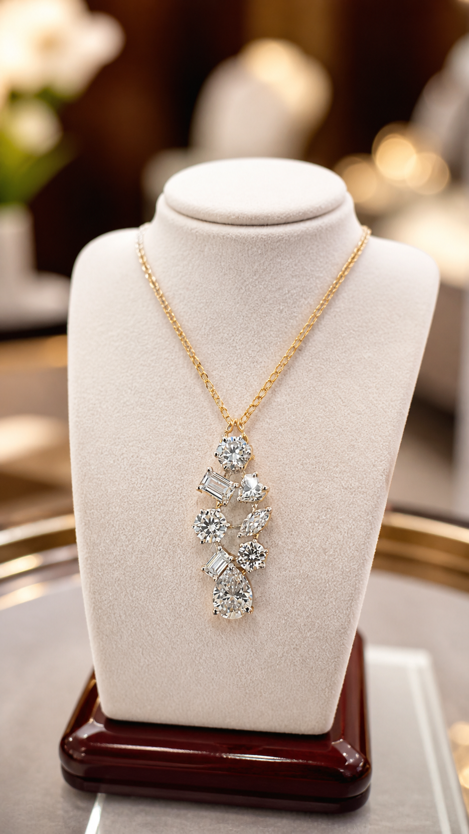 925 Sterling Silver Swarovski Crystal Royal Gleam Pendant