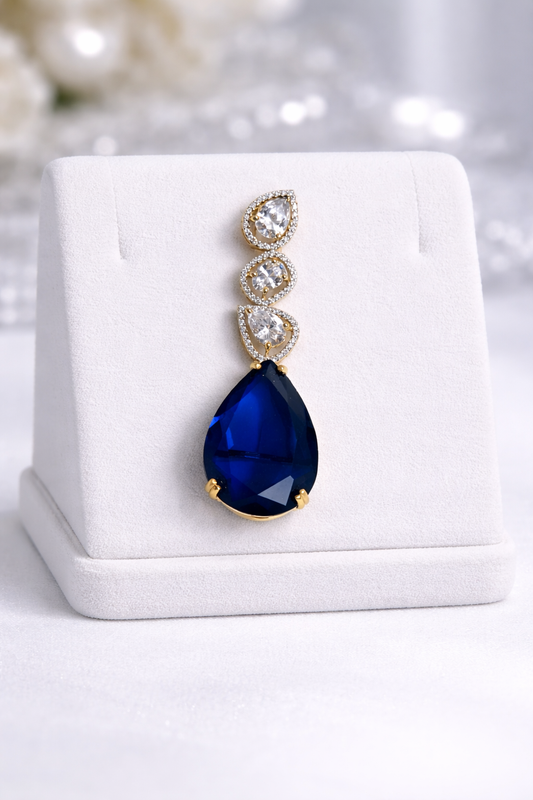 Sapphire Swarovski Crystal Pendant