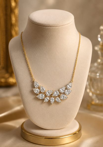 925 Sterling Silver Drop Swarovski Crystal Pendant