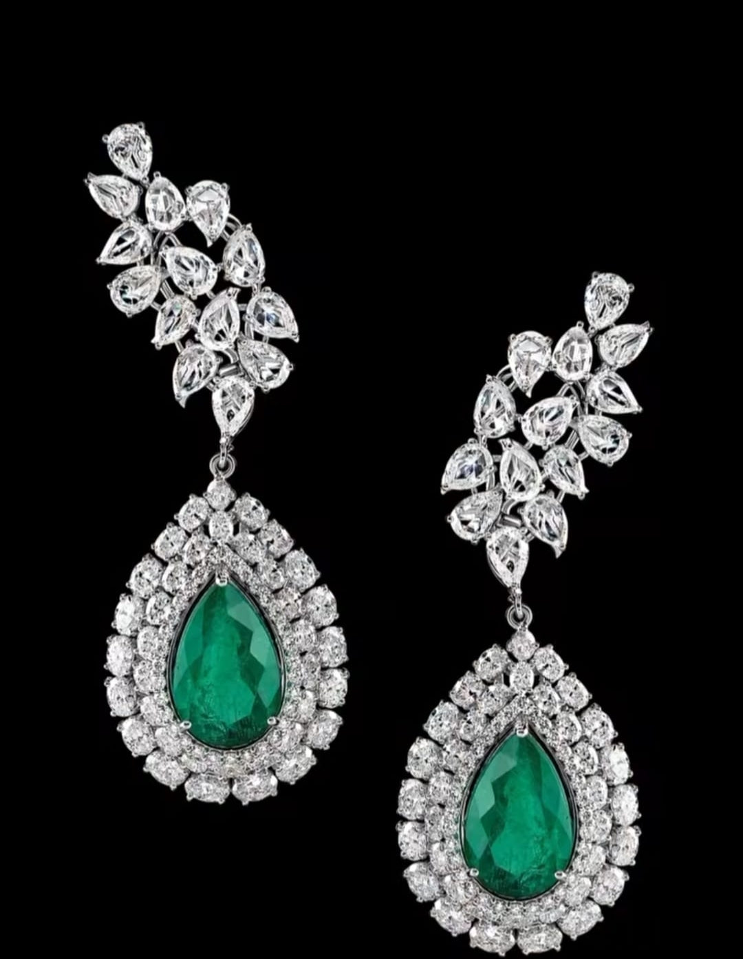 Swarovski Emerald Danglers