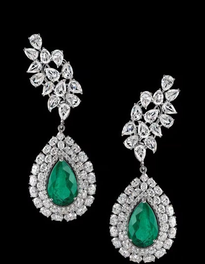 Swarovski Emerald Danglers