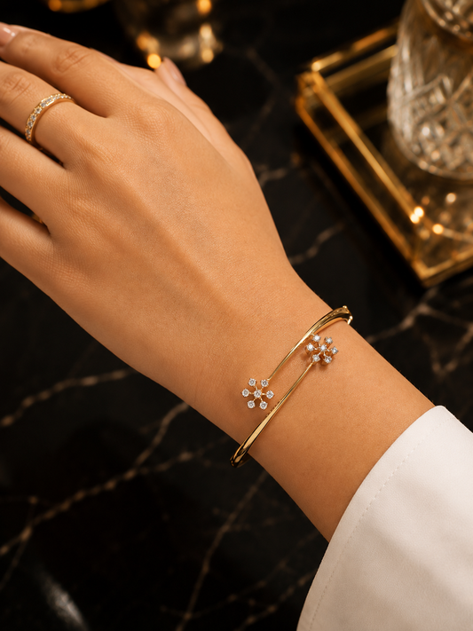 925 Sterling Silver Swarovski Crystal Delicate Bracelet