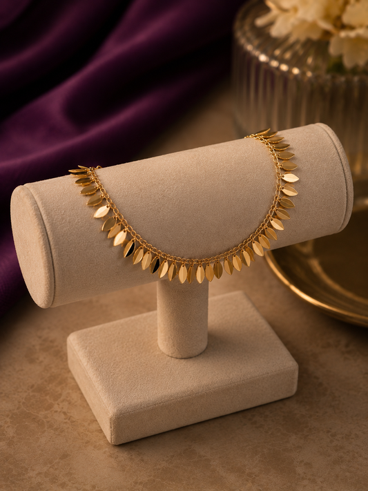 925 Sterling Silver Bracelet Chic Design in Gold Polish