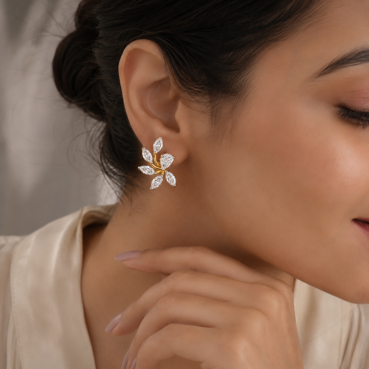 925 Sterling Silver Swarovski Elegant Studs