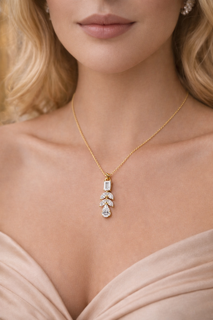 925 Sterling Silver Classic Swarovski  Chain Pendant