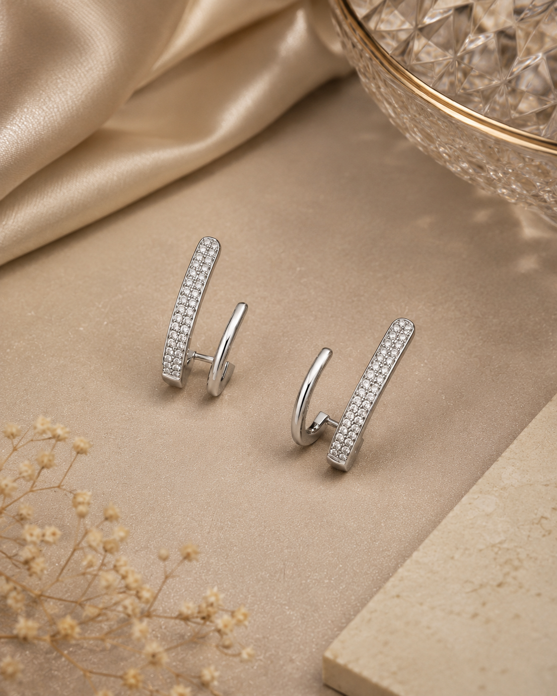 925 Sterling Silver Trending Swarovski Crystal Earrings