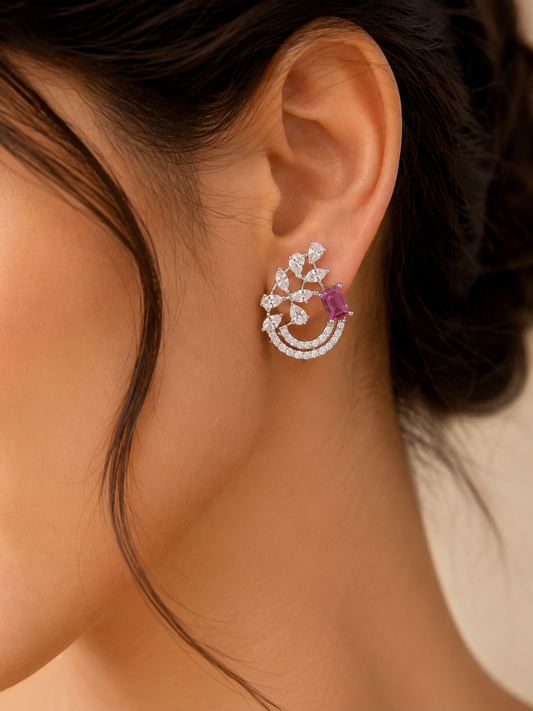 925 Sterling Silver Swarovski Mauve Is The New Pink