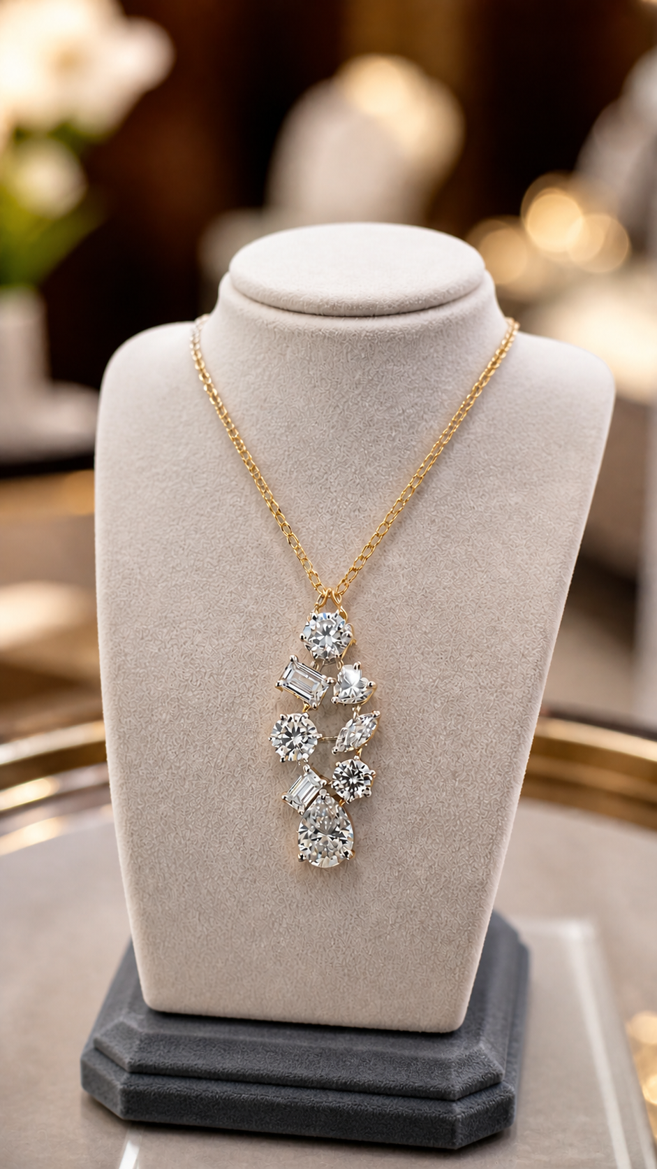 925 Sterling Silver Swarovski Crystal Royal Gleam Pendant