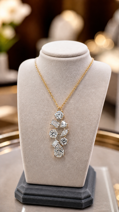 925 Sterling Silver Swarovski Crystal Royal Gleam Pendant