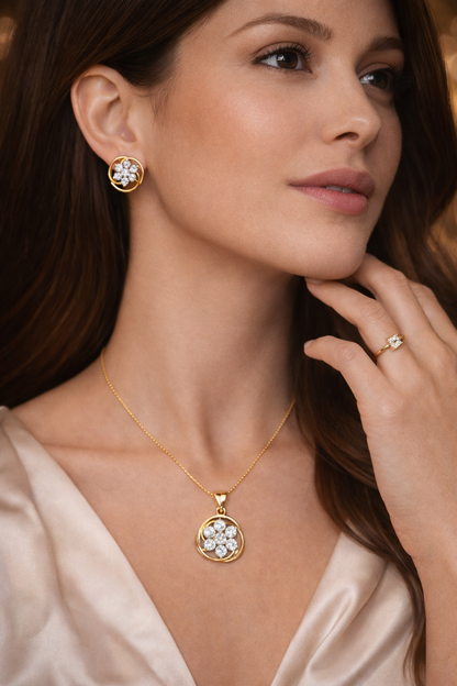 Swarovski Crystal Pendant Set