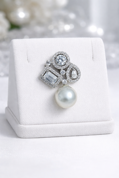 Pearl And Swarovski Crystal Pendant