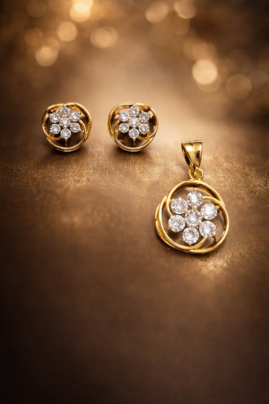 Swarovski Crystal Pendant Set