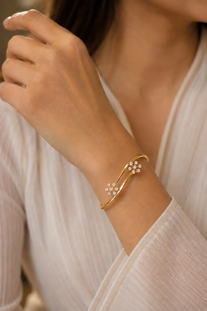 925 Sterling Silver Swarovski Crystal Delicate Bracelet