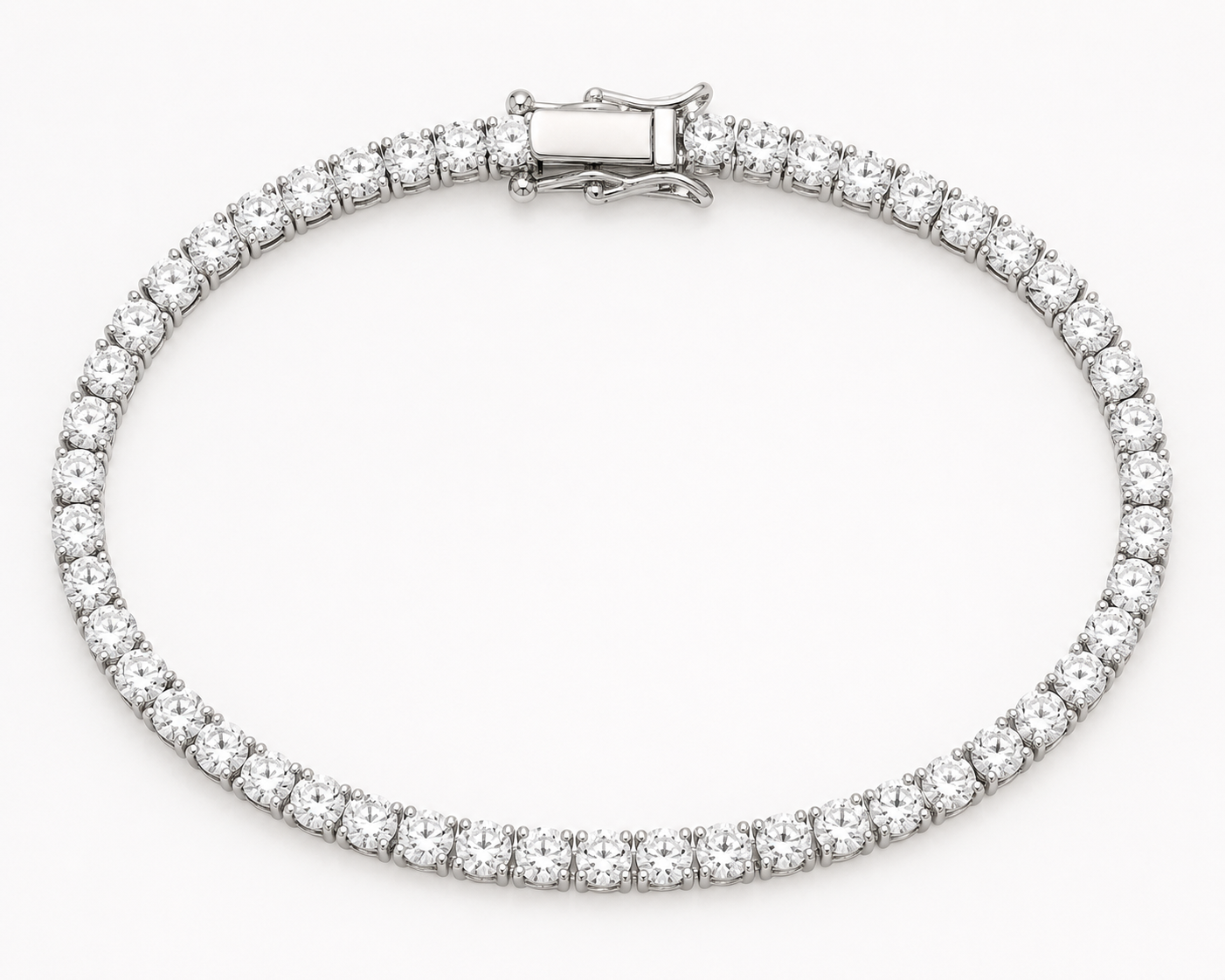 925 Sterling Silver Swarovski Tennis Bracelet