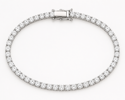 925 Sterling Silver Swarovski Tennis Bracelet